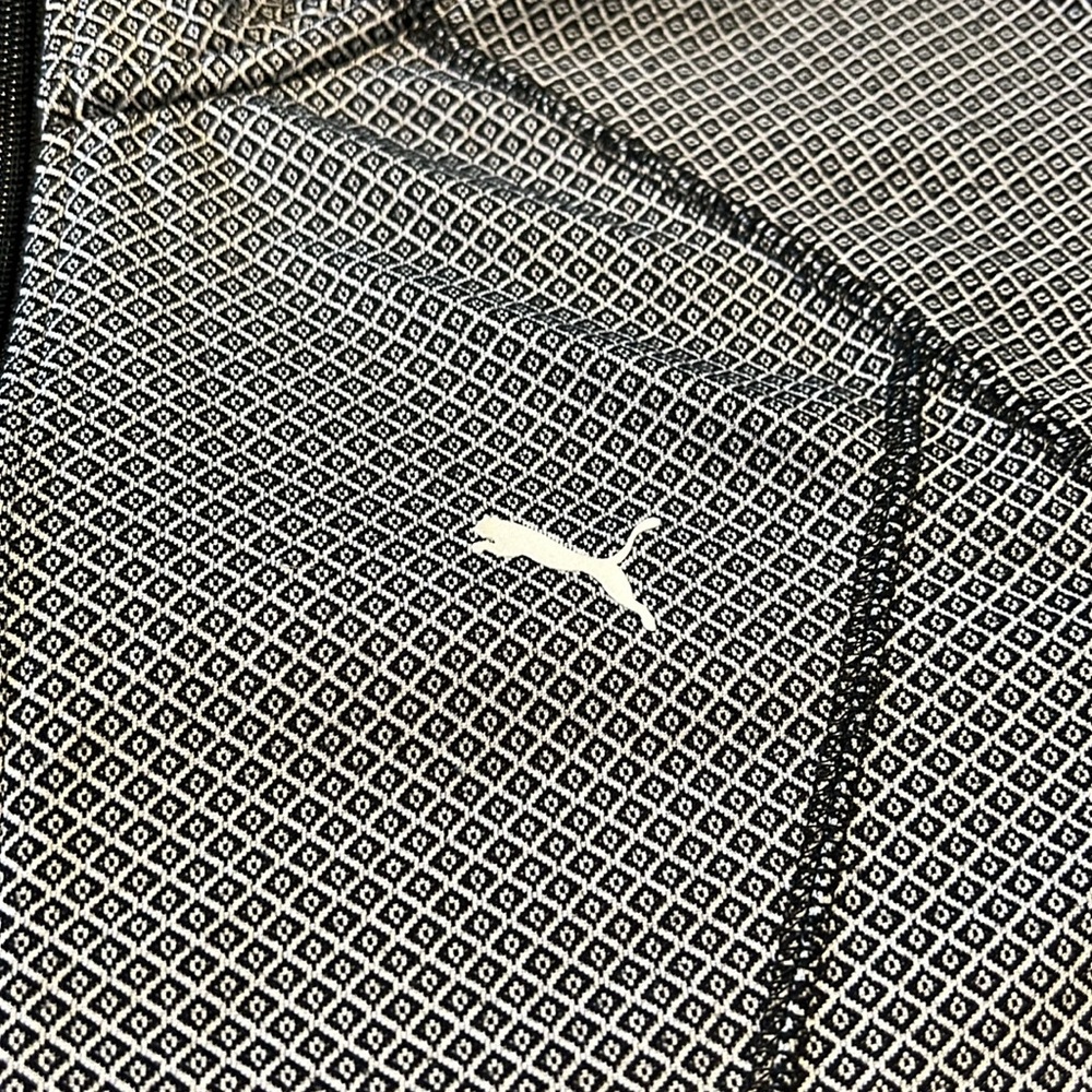 Puma Track Jacket, Black, Subtle Pattern, Activew… - image 5